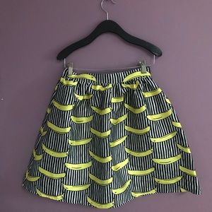 Retro pop art banana skirt